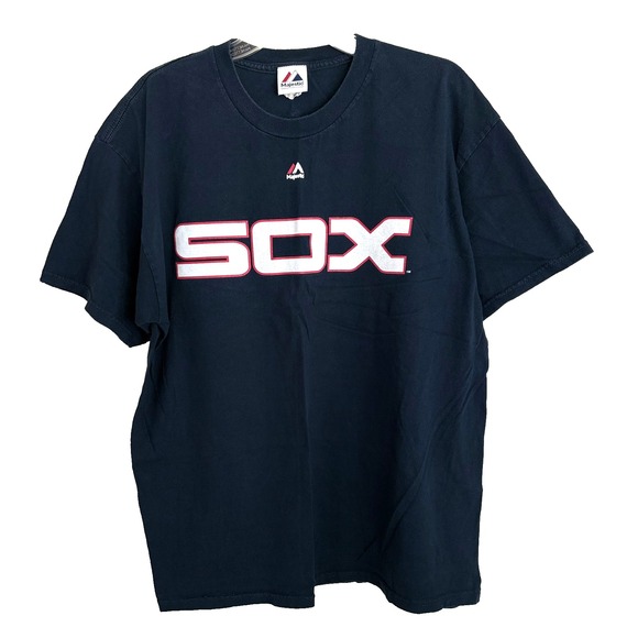 Chicago White Sox Shirt Mens XL MLB Baseball Carlton Fisk 72 Majestic T-Shirt - Picture 1 of 16